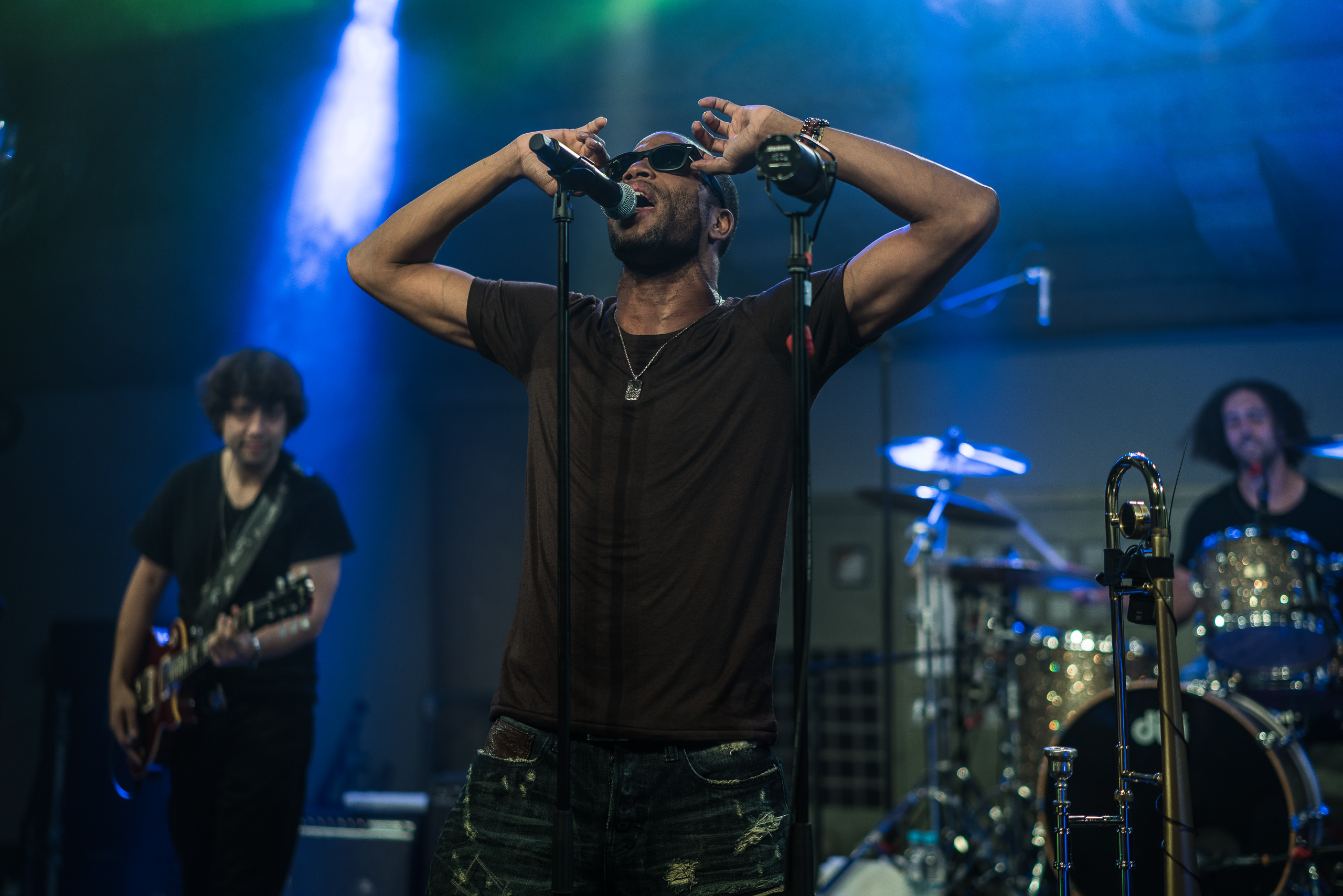 Trombone Shorty & Orleans Avenue — photograph 19 of 21, concert photography by Robert Bucher